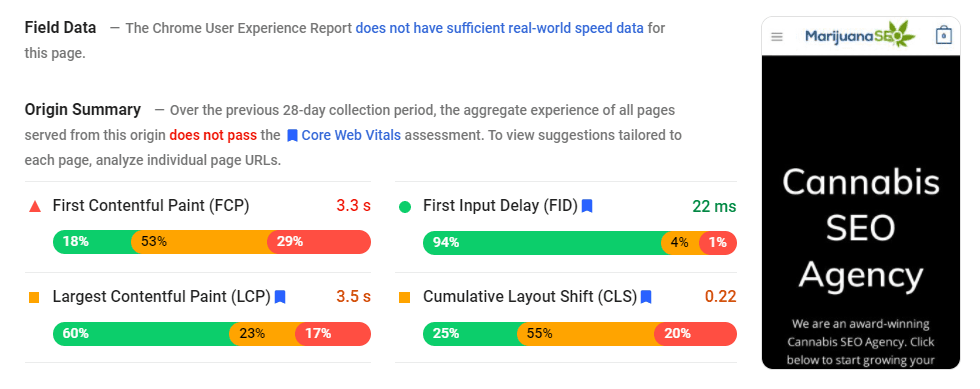 google lightspeed test