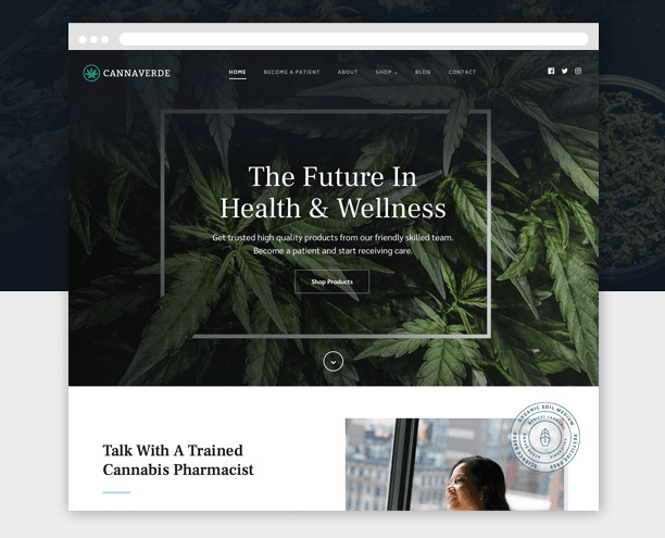 cannaverde theme for wordpress cannabusiness