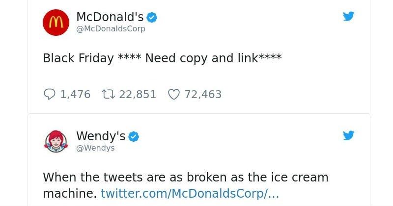 mcdonalds wendys twitter